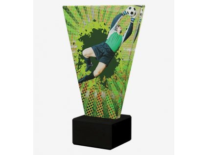 Designová skleněná trofej | Fotbalový brankář