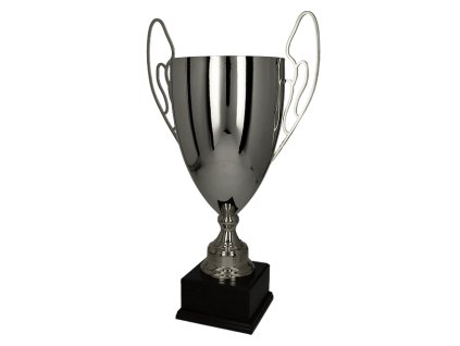 Stříbrný kovový pohár (Výška 57,5 cm, Průměr 20 cm)