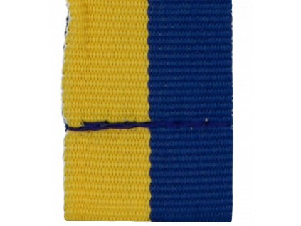 Barevná stuha bez karabinky 20 mm | Žlutá, Modrá