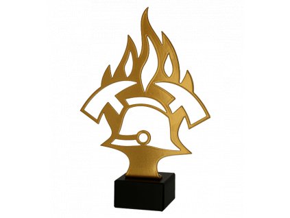 Zlatá kovová trofej | Hasičská insignie