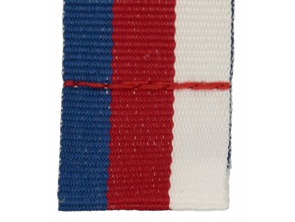 Barevná stuha bez karabinky 20 mm | Modrá, Červená, Bílá