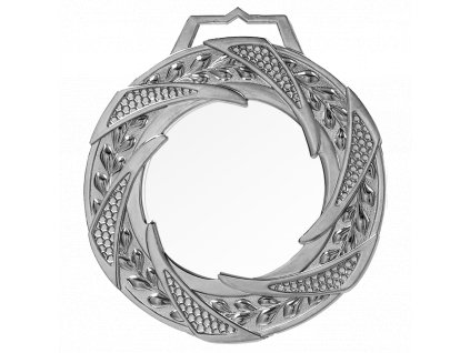 Stříbrná skleněná medaile s luxusním pouzdrem | Čirá