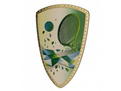 Zlatý plastový štít | Tenis