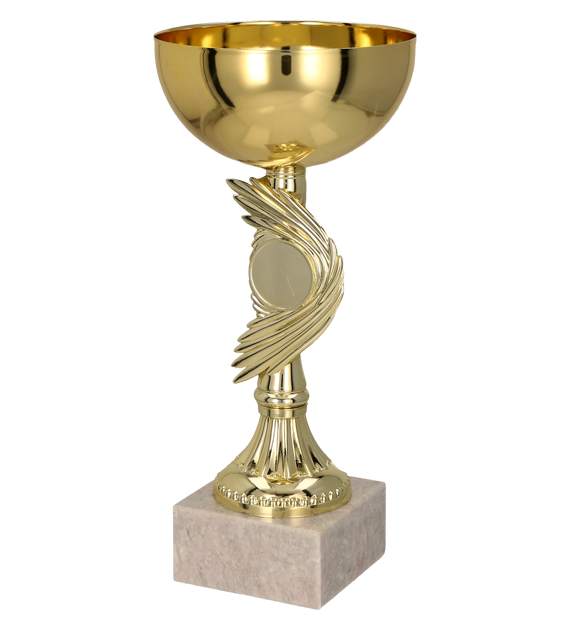 Kovový pohár | Zlatý Výška: 19,5 cm, Průměr: 8 cm