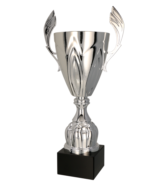 Kovový pohár | Stříbrný Výška: 32 cm, Průměr: 10 cm