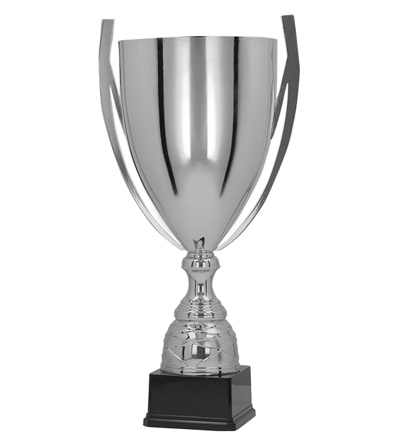 Kovový pohár | Stříbrný Výška: 65 cm, Průměr: 24 cm
