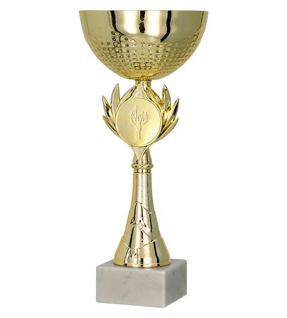 Kovový pohár | Zlatý Výška: 32 cm, Průměr: 14 cm