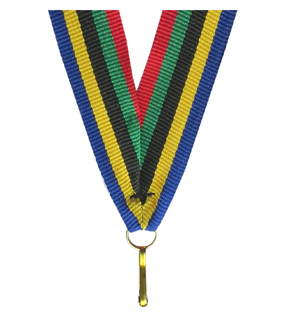 Barevná stuha s karabinkou 11 mm | Olympijské barvy