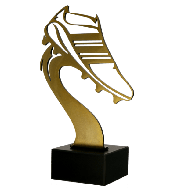 Zlatá kovová trofej | Kopačky Výška: 29,5 cm