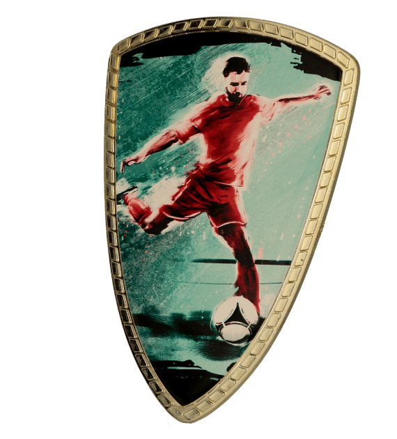 Zlatý plastový štít | Fotbal