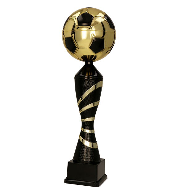 Kovová trofej | Fotbal Výška: 37,5 cm, Průměr: 12 cm