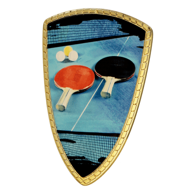 Zlatý plastový štít | Stolní tenis