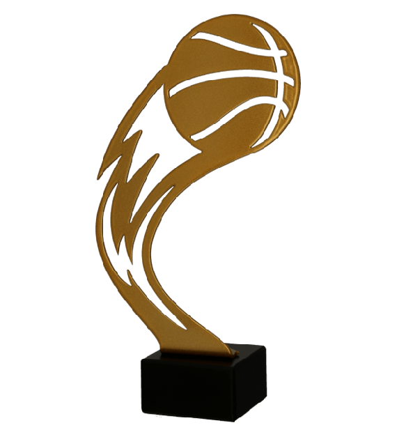 Zlatá kovová trofej | Basketbal