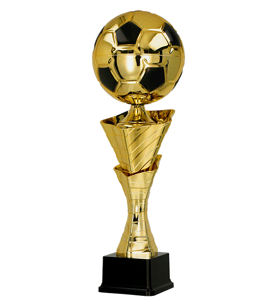 Kovová trofej | Fotbal Výška: 48 cm, Průměr: 16cm