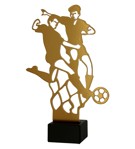 Zlatá kovová trofej | Fotbal