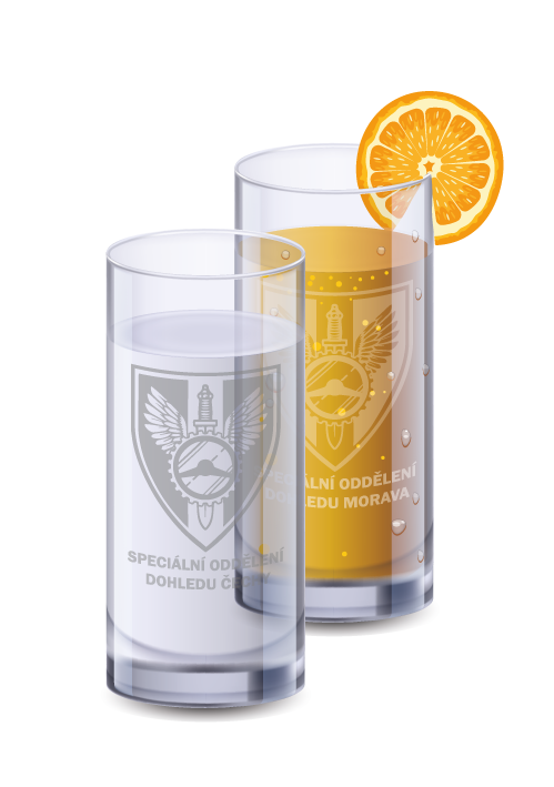 Sklenice na nealko 300 ml | Vlastní design Jednoduchý text: 0 Kč, Počet kusů: 10 ks a více