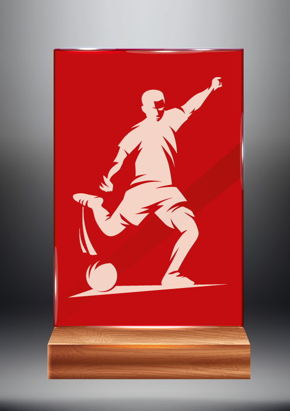 Červená skleněná trofej | Fotbal