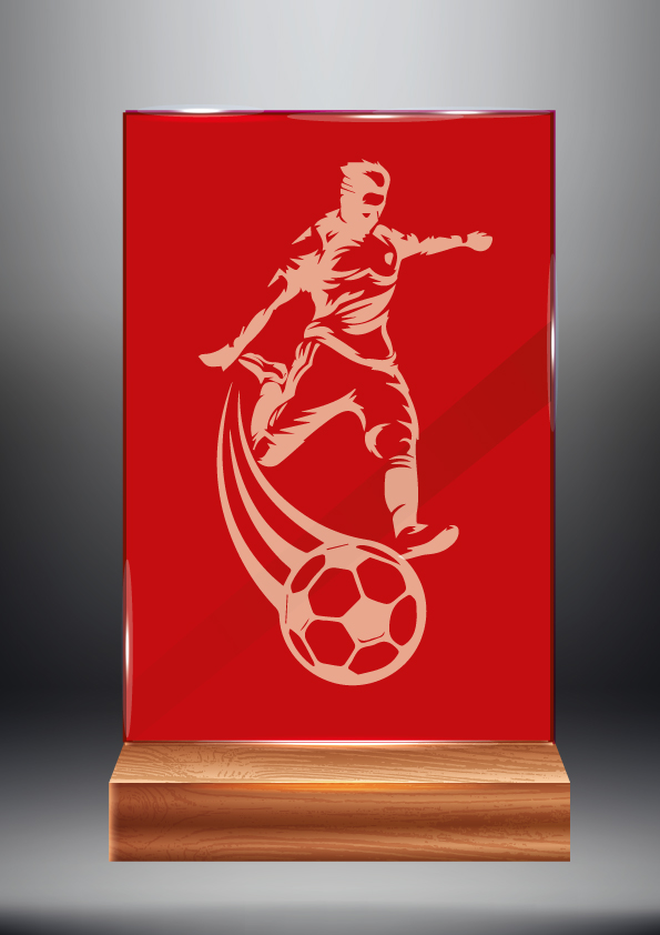 Červená skleněná trofej | Fotbal