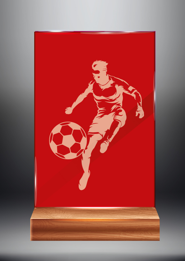 Červená skleněná trofej | Fotbal