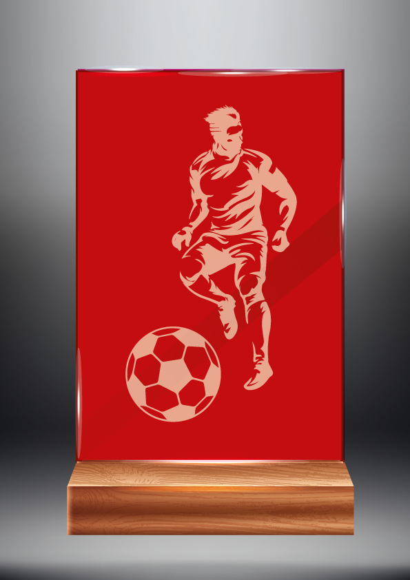 Červená skleněná trofej | Fotbal