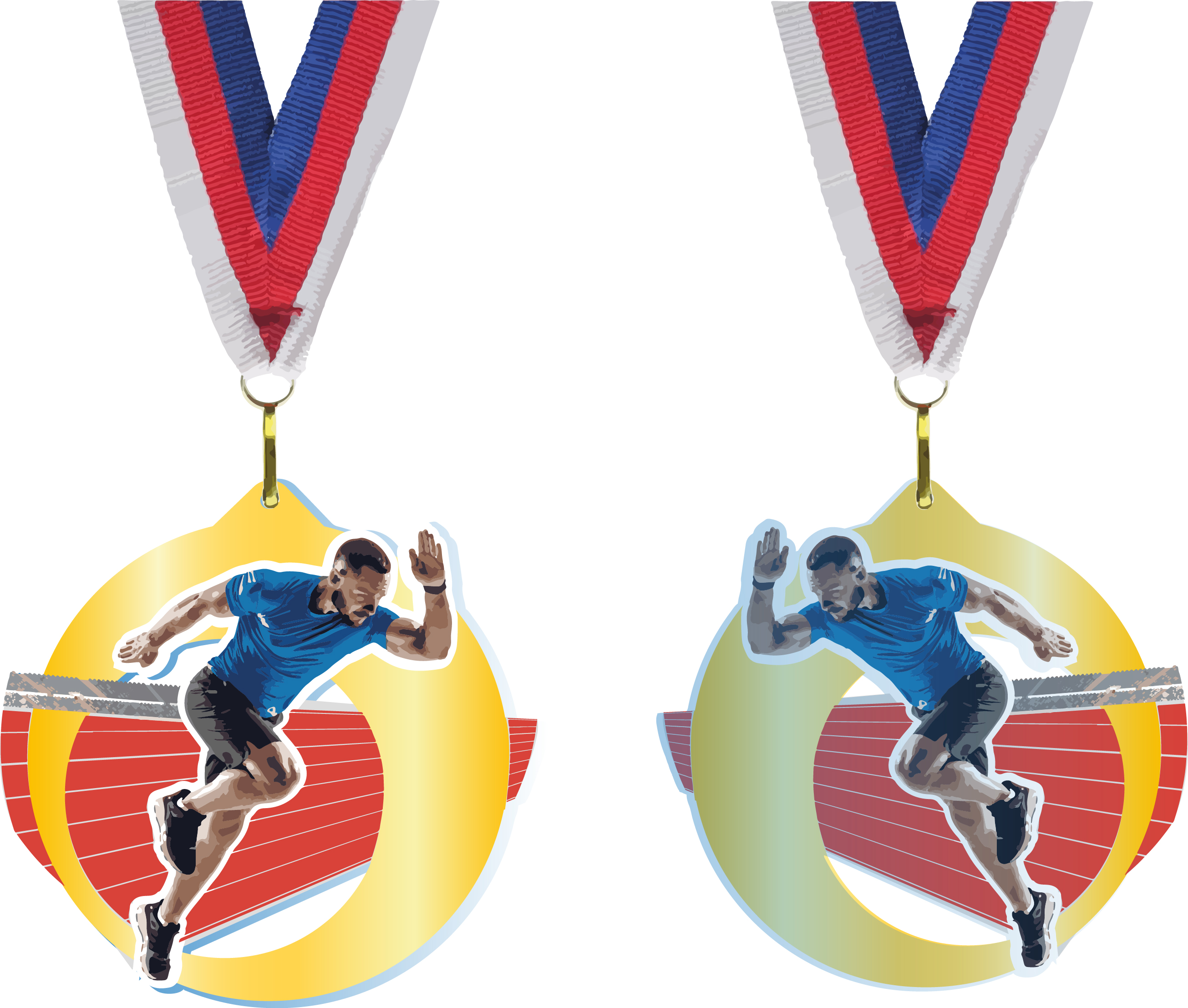 Akrylátová medaile | Sprint Barva: Bronzová