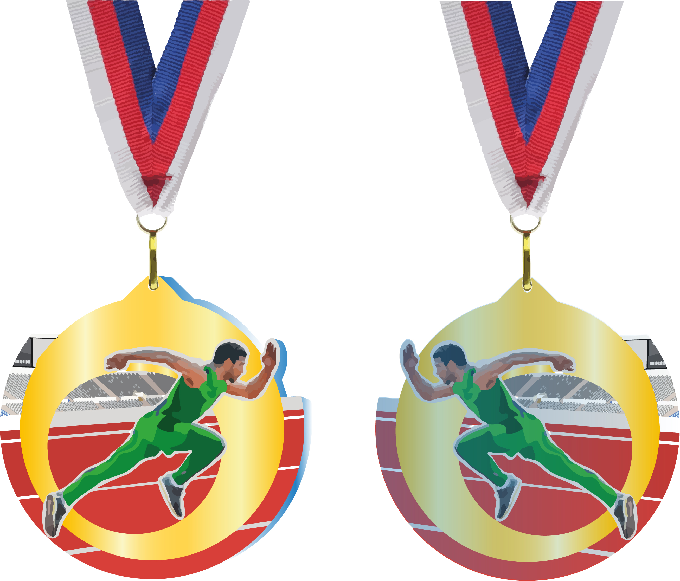 Akrylátová medaile | Sprint Barva: Bronzová
