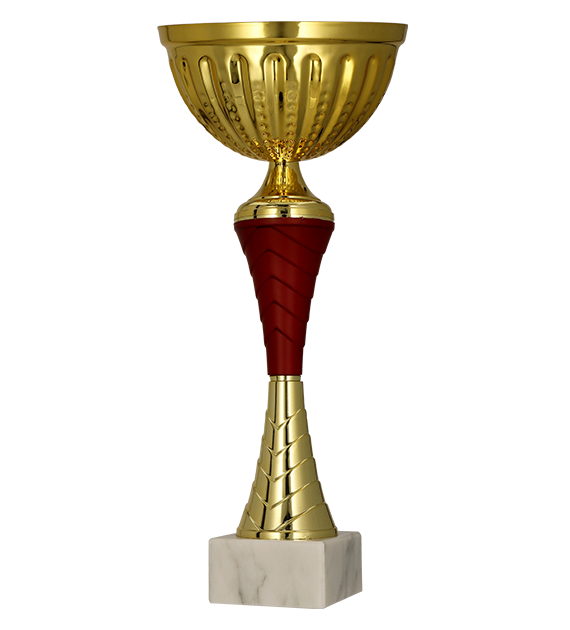 Plastový pohár | Zlato-vínový Výška: 19,5 cm, Průměr: 8 cm
