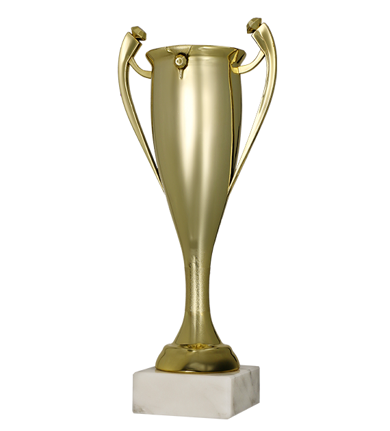 Plastový pohár | Zlatý Výška: 24 cm, Průměr: 6 cm