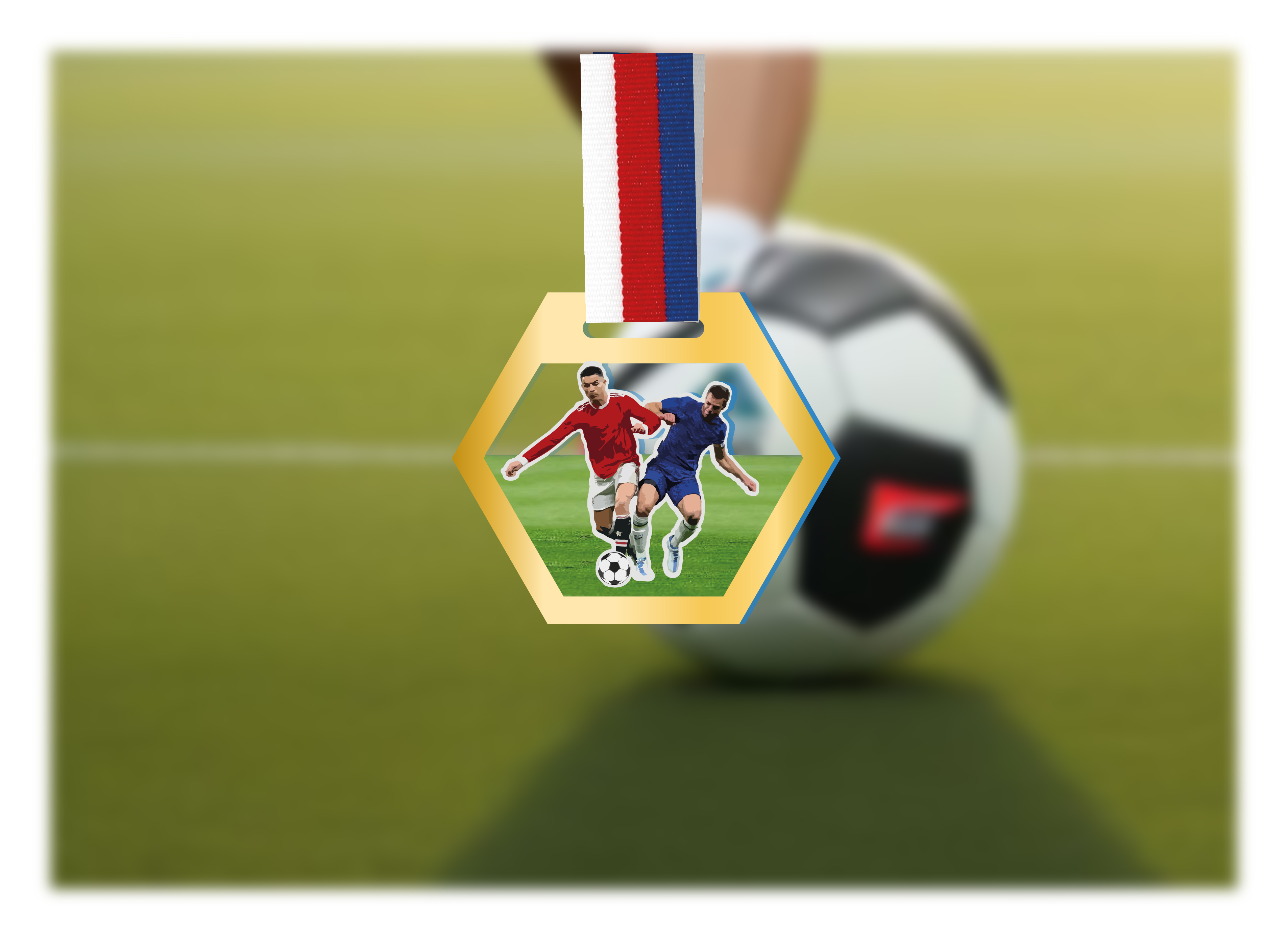 Akrylátová medaile | Fotbal Barva: Bronzová