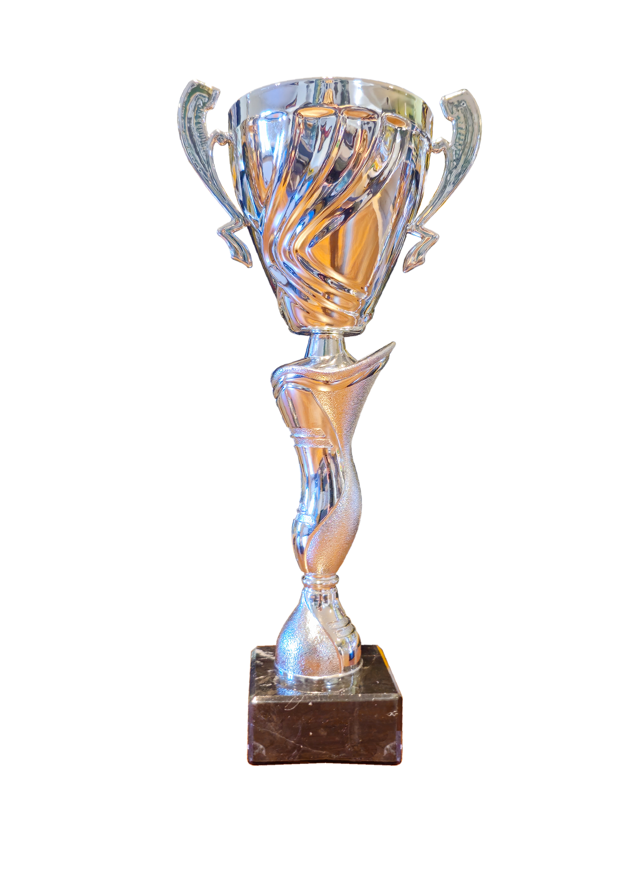 Kovový pohár | Stříbrný Výška: 35,7 cm