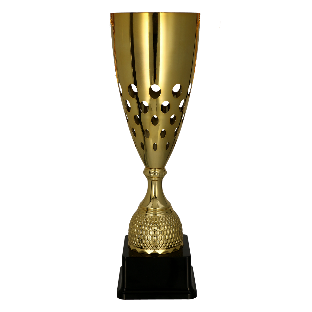 Kovová trofej | Zlatá Výška: 45 cm, Průměr: 14 cm
