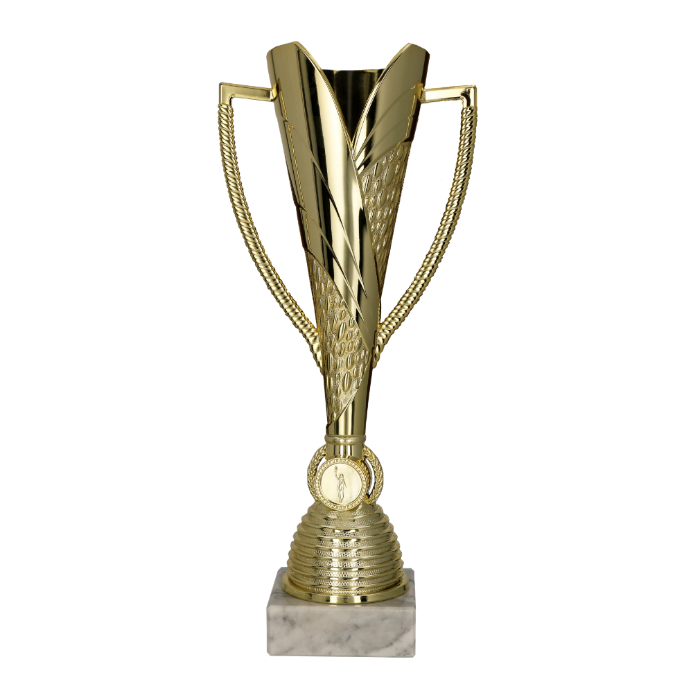 Plastová trofej | Zlatá Výška: 38,5 cm, Průměr: 10 cm