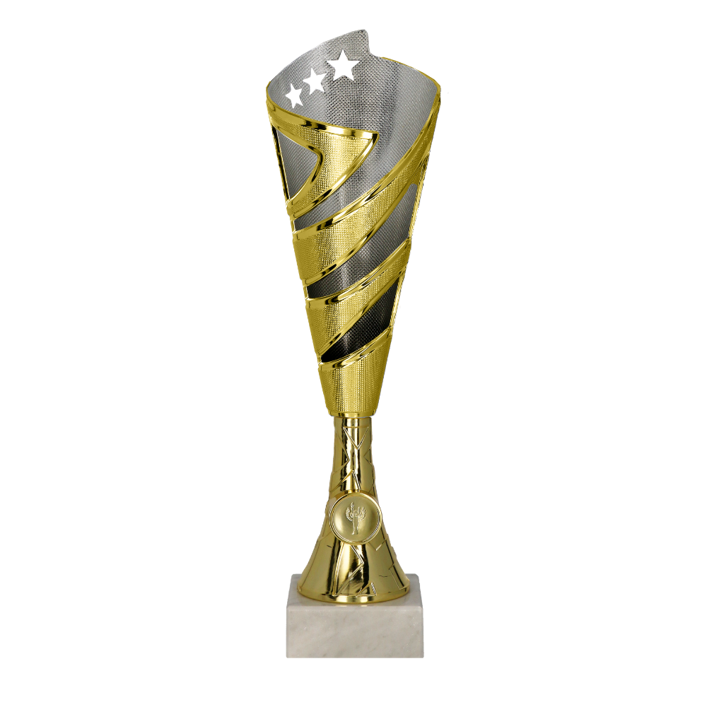 Plastová trofej | Zlato-stříbrná Výška: 32,5 cm