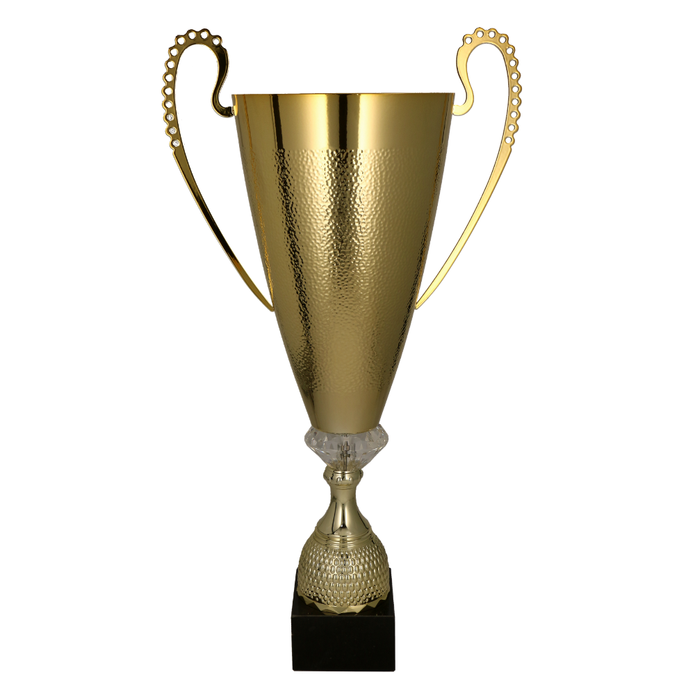 Kovová trofej | Zlatá Výška: 67 cm, Průměr: 20,5 cm