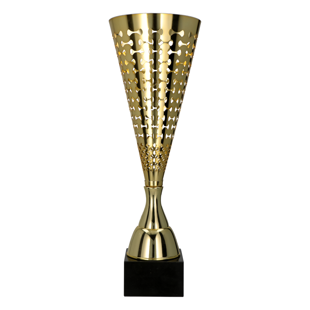 Kovová trofej | Zlatá Výška: 39,5 cm, Průměr: 15,5 cm