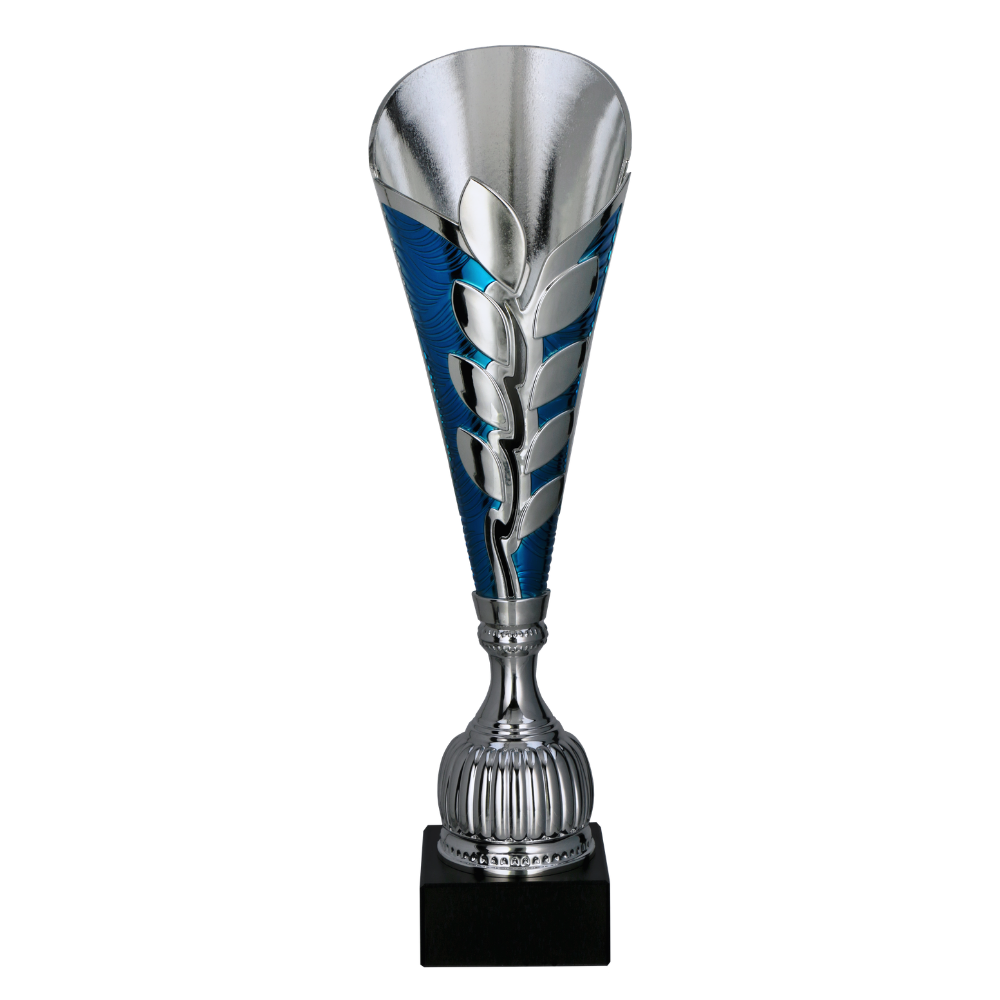 Plastový pohár | Stříbrno-modrý Výška: 38,5 cm