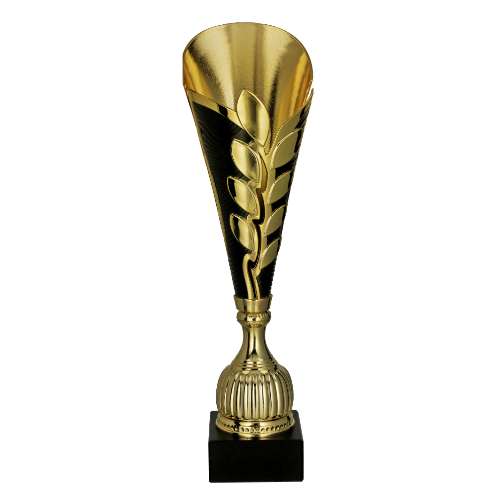 Plastový pohár | Zlato-černý Výška: 38,5 cm