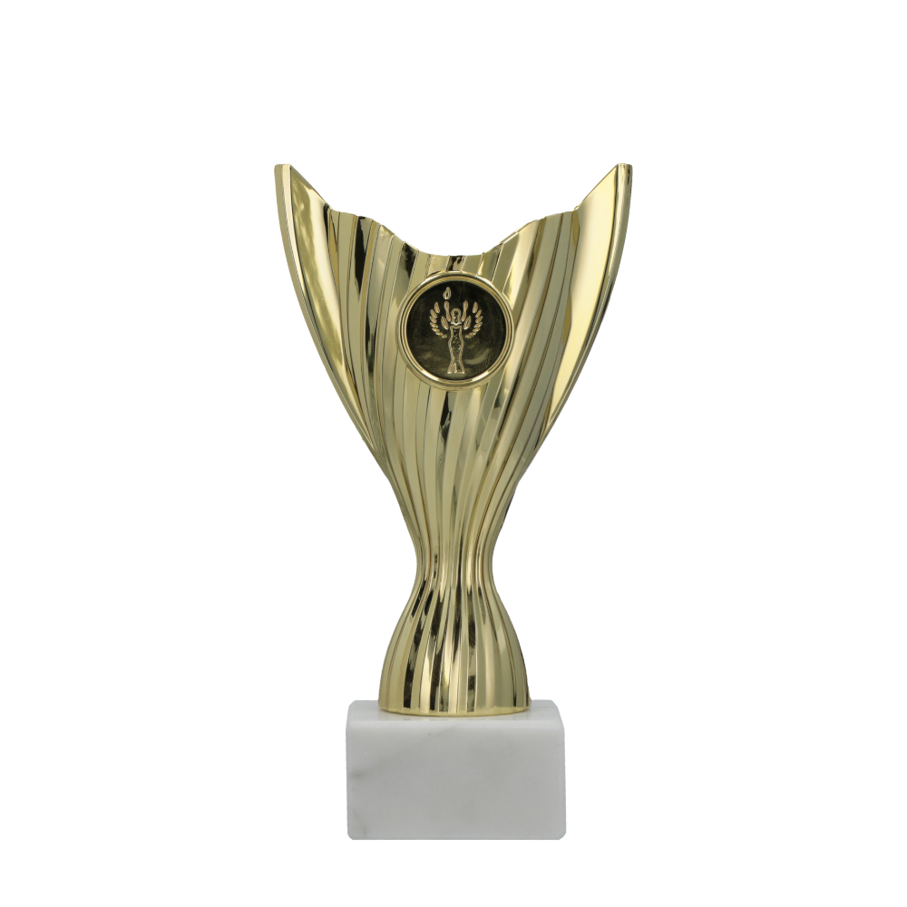 Plastová trofej | Zlatá Výška: 13 cm, Průměr: 7 cm