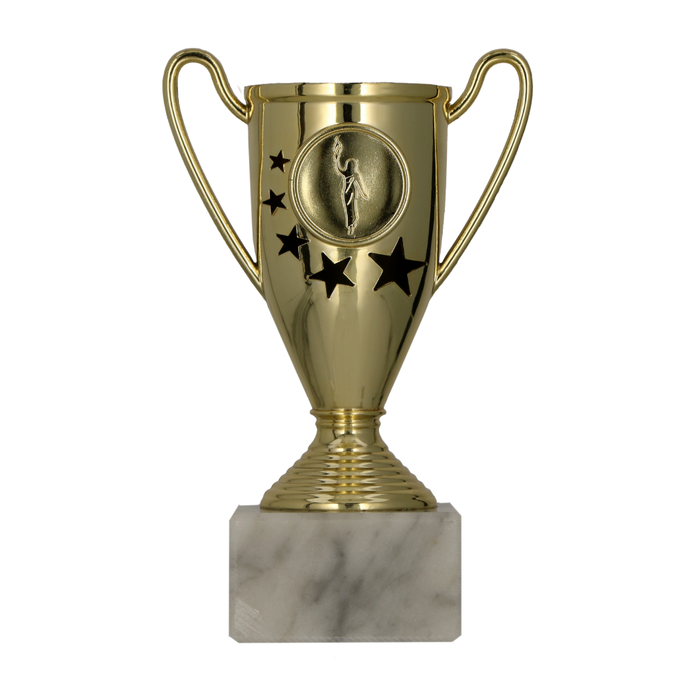 Plastová trofej | Zlatá Výška: 14 cm, Průměr: 5 cm