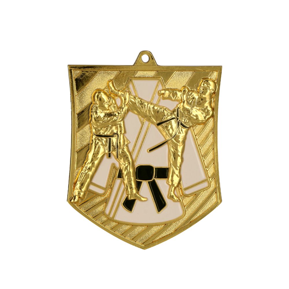 Designová kovová medaile | Karate Velikost: 7,9x6,6