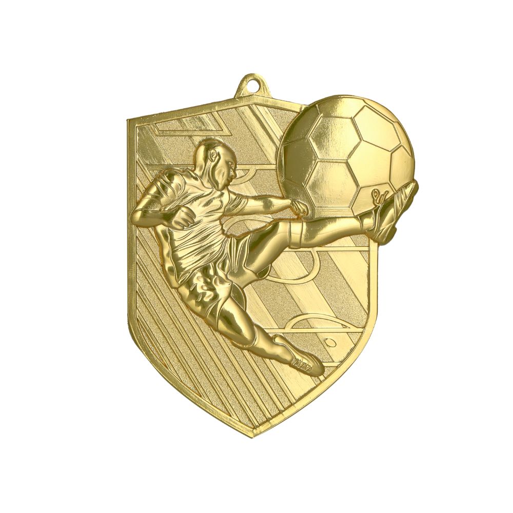 Designová kovová medaile | Fotbal Velikost: 7,8x6,7 cm