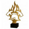 Zlatá kovová trofej | Hasičská insignie