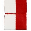 Barevná stuha bez karabinky 20 mm | Červená, Bílá