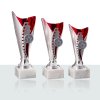 Plastová trofej | Stříbrno-červená