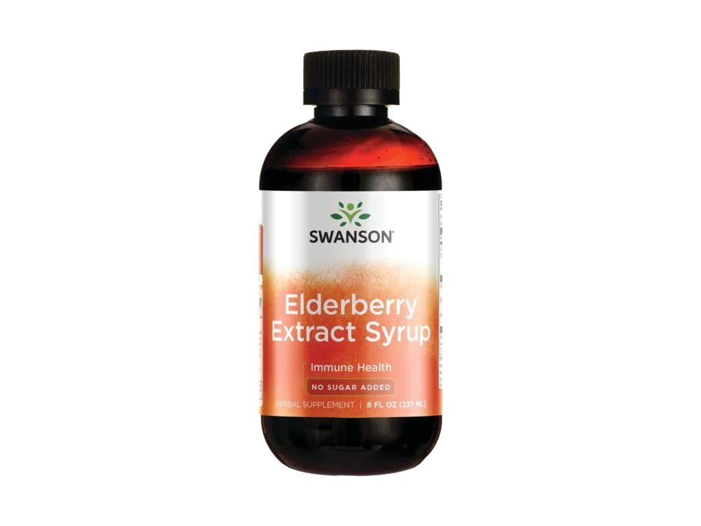 Swanson Elderberry Extract Syrup, Sirup z extraktu černého bezu, 237 ml