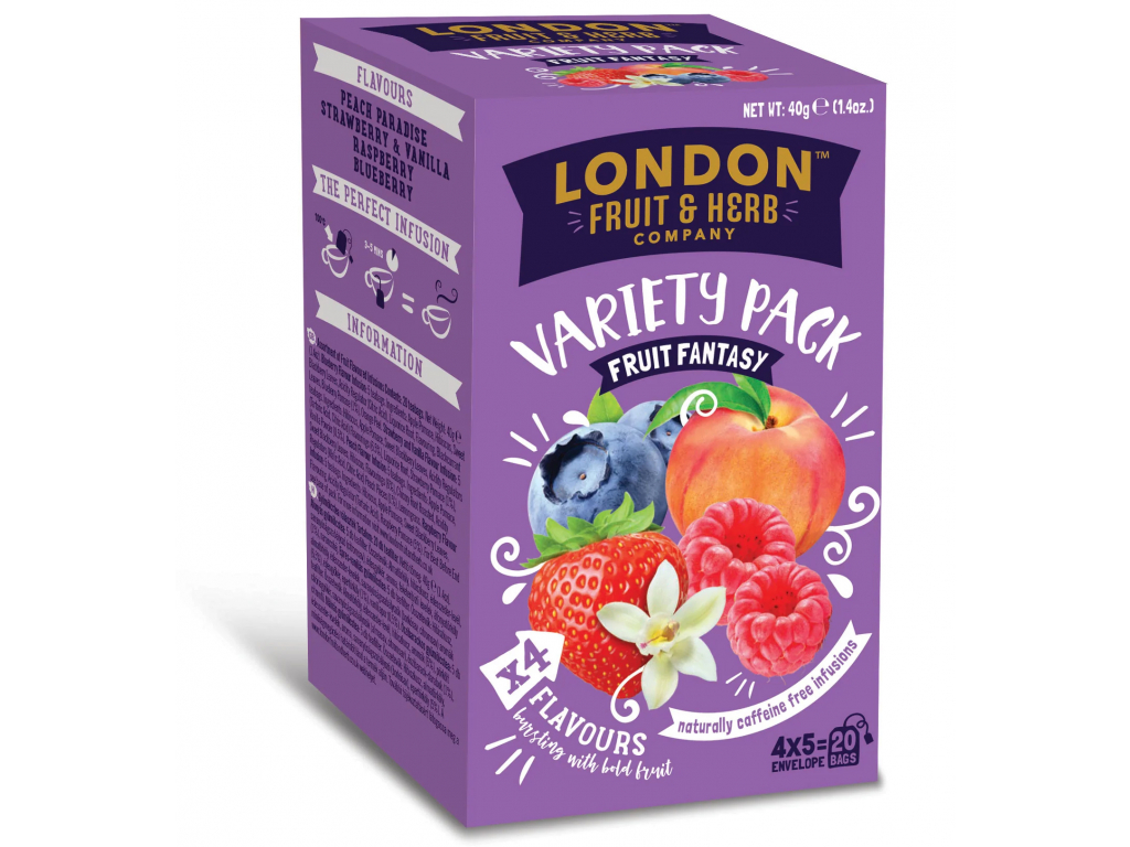 London F&H Mix ovocných Ovocná fantazie, 20 sáčků, 4 druhy