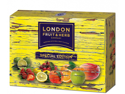 London Fruit & Herb Mix ovocných a zelených čajů Speciální edice, 30 sáčků, 6 druhů