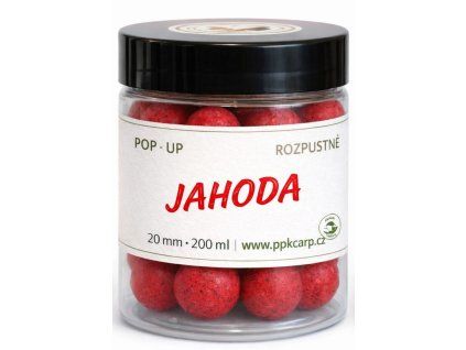 Rozpustné POP UP Jahoda Red 20 mm 200 ml