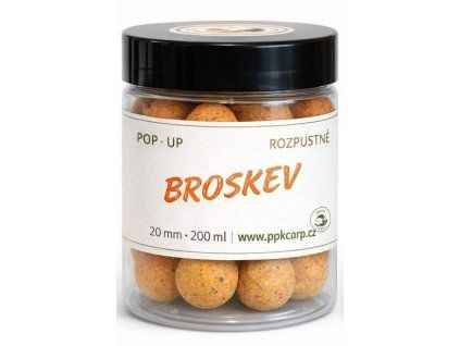 Rozpustné POP UP Broskev Natural 20 mm 200 ml