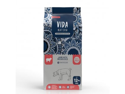 Kraftia VIDA NATIVA DOG Adult ML Lamb & Rice 12kg